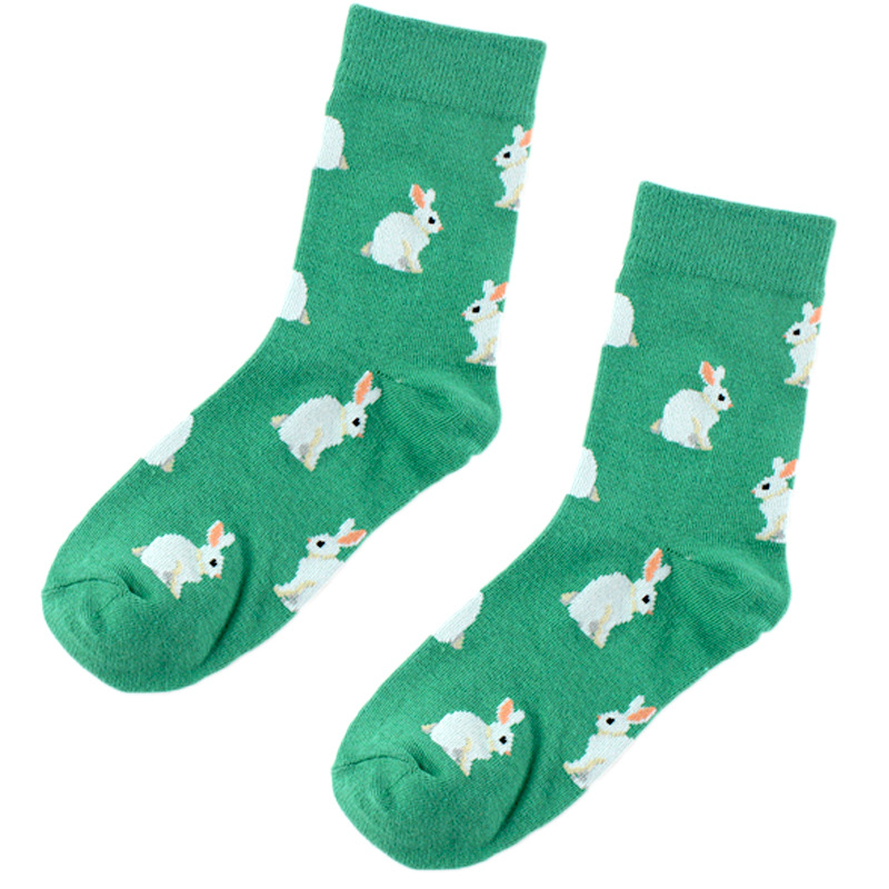 Designed For Spring And Autumn And Winter, Ms. Cartoon Animals Tube Socks Cotton Socks